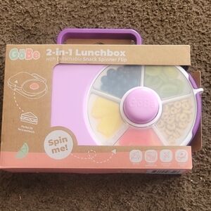2-in-1 Lunchbox with Snack Spinner - Purple